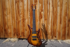 Schecter USA CUSTOM SHOP  Masterworks Avenger Trans Amber Burst 8-String Electric Guitar    
